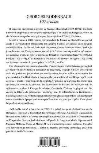 Georges Rodenbach. Chroniqueur parisien de la Belle Epoque (1888-1898)
