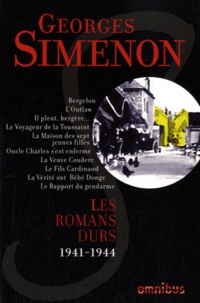 Téléchargement gratuit des livres best seller Les romans durs  - Volume 5, 1941-1944 in French 9782258093591 par Georges Simenon MOBI