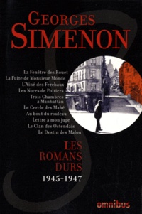 Téléchargement d'ebooks gratuits sur ipad Les romans durs  - Volume 6, 1945-1947 par Georges Simenon