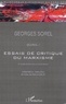 Georges Sorel - Essais de critique du marxisme et autres études sur la valeur du travail - Oeuvres, tome 1.