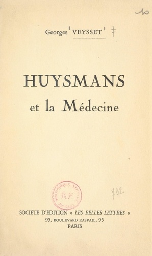 Huysmans et la médecine