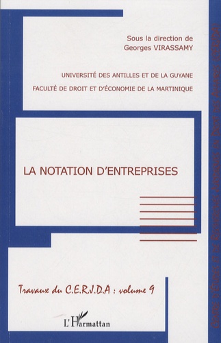 Georges Virassamy - La notation d'entreprises.