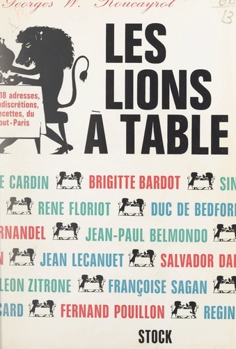 Les lions à table