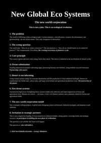 New Global Eco Systems: The New World Corporation