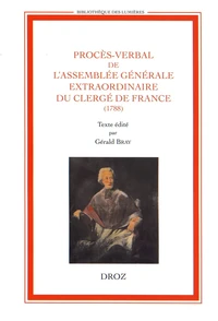 Procès-verbal de l'assemblée générale extraordinaire du clergé de France