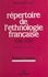 Répertoire de l'ethnologie française (2) : 1950-1970