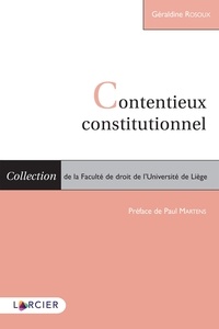 Géraldine Rosoux - Contentieux constitutionnel.