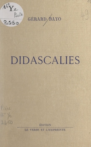 Didascalies