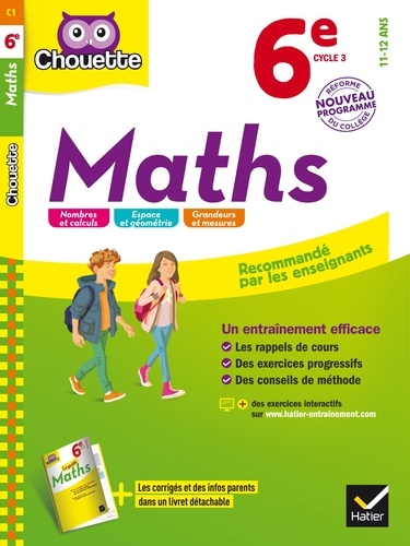 Gérard Bonnefond et Daniel Daviaud - Maths 6e Cycle 3.