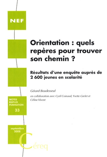 Gérard Boudesseul - Orientation : quels repères pour trouver son chemin ?.