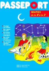 Gérard Caparros - Maths De La 4eme A La 3eme. Edition 1999.