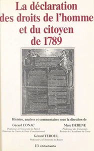 La Déclaration des droits de l'homme et du citoyen de 1789