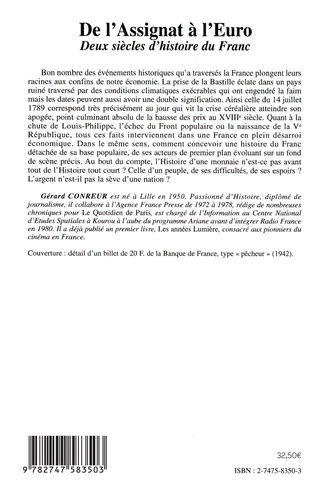 De l'Assignat à l'Euro. Deux siècles d'histoire du Franc