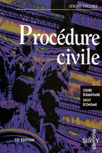 PROCEDURE CIVILE. 10ème édition 1998 de Gérard Couchez - Livre - Decitre
