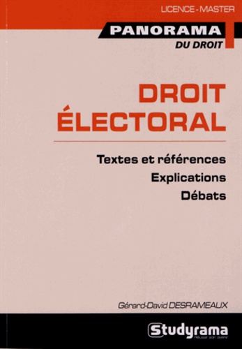 Gérard-David Desrameaux - Droit électoral.