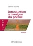 Gérard Dessons - Introduction à l'analyse du poème.