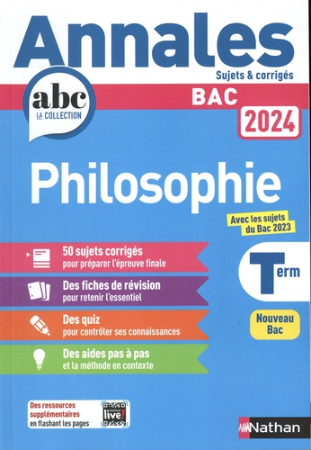 Philosophie Tle. Sujets & corrigés  Edition 2024