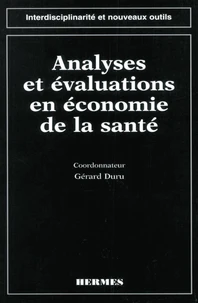 Analyses et évaluations en économie de la santé
