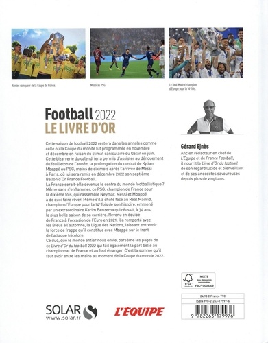 Football. Le livre d'or  Edition 2022