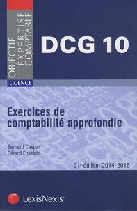 Gérard Enselme et Bernard Caspar - Exercices de comptabilité approfondie.