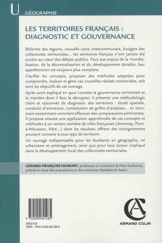 Les territoires français : diagnostic et gouvernance. Concepts, méthodes, applications 2e édition