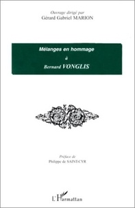 Gérard-Gabriel Marion - Mélanges en hommage à Bernard Vonglis....