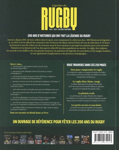 Légendes du Rugby. 1823 - 2023 : 200 ans d'histoire
