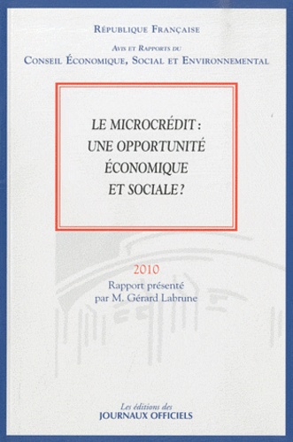 Gérard Labrune - Le microcrédit : une opportunité économique et sociale ? (n..