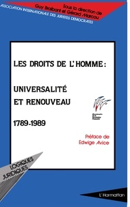 Gérard Marcou - Les droits de l'homme - Universalité et renouveau, 1789-1989, [actes de la conférence internationale, Paris, UNESCO, 9-11 mars 1989.