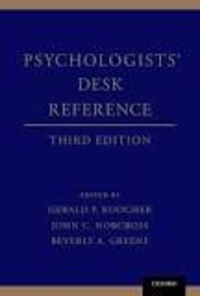 Gerard P. Koocher et John-C Norcross - Psychologists' Desk Reference.