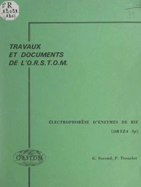 Électrophorèse d'enzymes de riz (Oryza sp)