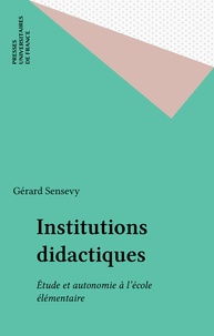 Gérard Sensevy - .