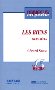 Gérard Snow - Les biens - Biens réels.