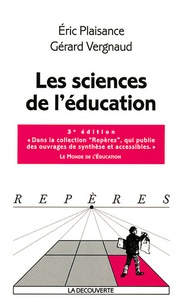 Gérard Vergnaud et Eric Plaisance - Les sciences de l'éducation.