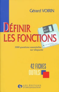 Definir Les Fonctions. 42 Fiches-Outils, 2eme Edition 1997, Avec Disquette