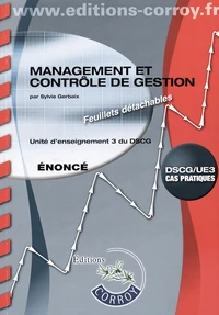 Management et contrôle de gestion UE 3 du DSCG