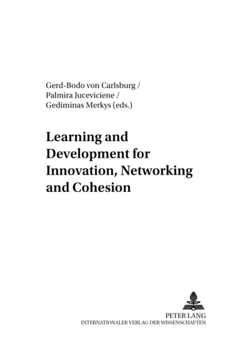 Gerd-bodo Von carlsburg et Gediminas Merkys - Learning and Development for Innovation, Networking and Cohesion.