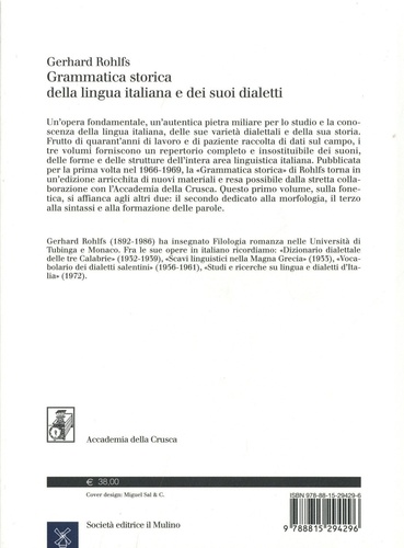 Grammatica storica della lingua italiana e dei suoi dialetti. Tome 1, Fonetica