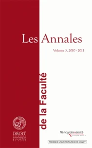 Les Annales de la Faculté de Droit, Sciences Economiques et Gestion de Nancy