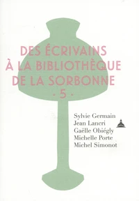 Des écrivains à la bibliothèque de la Sorbonne