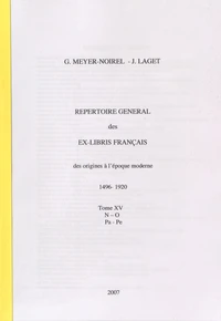 Répertoire général des ex-libris français, des origines à l'époque moderne (1496-1920)