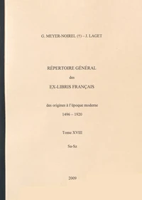 Répertoire général des ex-libris français, des origines à l'époque moderne (1496-1920)