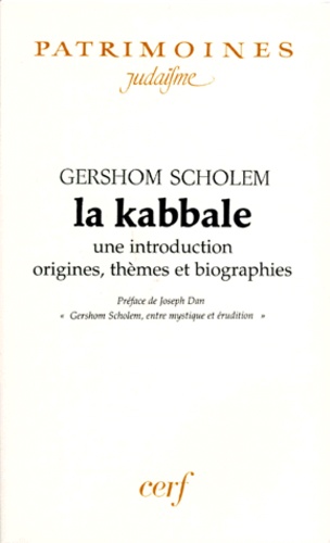Gershom Scholem - La Kabbale. Une Introduction, Origines, Themes Et Biographies.