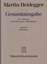 Gesamtausgabe Abt. 3 Unveröffentlichte Abhandlungen Bd. 66. Besinnung (1938/39).