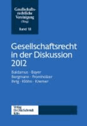Gesellschaftsrecht in der Diskussion 2012.