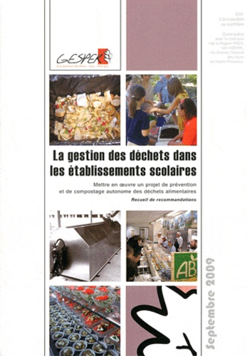  GESPER - Pack 3 guides gestion des déchets. 1 Cédérom