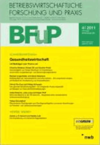 Gesundheitswirtschaft - BFuP 4/2011.