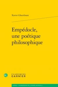 Empédocle, une poetique philosophique