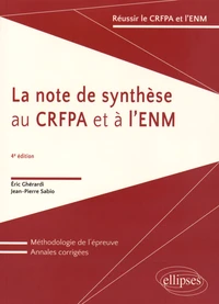 La note de synthèse au CRFPA et à l'ENM