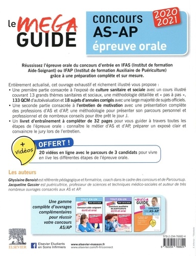 Méga Guide Oral AS/AP. Concours Aide-soignant et Auxiliaire de puériculture  Edition 2020-2021